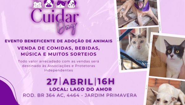 Evento de adoção de animais no Lago do Amor celebra um ano do Projeto Cuidar, idealizado por Jarude